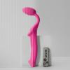 Безремінний страпон з вібрацією Strap-On-Me Vibrating Fuchsia L, діаметр 3,7 см, пульт ДК, регульований