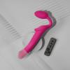 Безремінний страпон з вібрацією Strap-On-Me Vibrating Fuchsia L, діаметр 3,7 см, пульт ДК, регульований