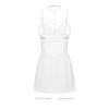 Бебі-дол Obsessive Arrowel White chemise S/M, з декоративним чокером та гартерами
