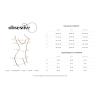 Бебі-дол Obsessive Arrowel White chemise S/M, з декоративним чокером та гартерами