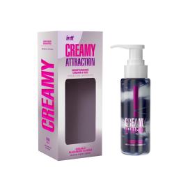 Увлажняющий крем-гель 2в1 Intt Creamy Attraction Blackberry 100мл для всего тела, вкус ежевики - 3