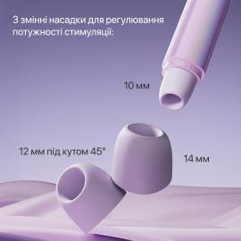Вакуумный клиторальный стимулятор Zalo Lia Floral White - 11