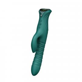 Пульсатор-кролик з вібрацією Zalo Mose 2 Turquoise Green - 1
