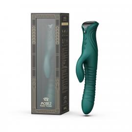 Пульсатор-кролик з вібрацією Zalo Mose 2 Turquoise Green - 2
