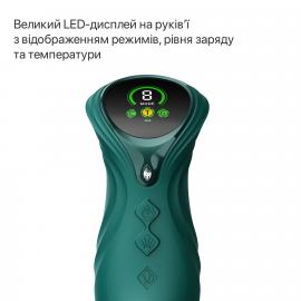 Пульсатор-кролик з вібрацією Zalo Mose 2 Turquoise Green - 11