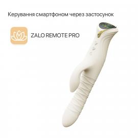 Пульсатор-кролик з вібрацією Zalo Mose 2 Ivory White - 8