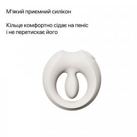 Ерекційне кільце Zalo Apis Ivory White - 6