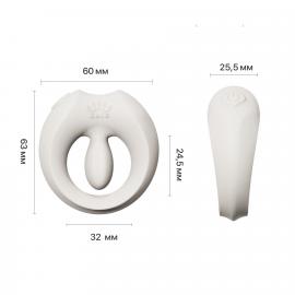 Ерекційне кільце Zalo Apis Ivory White - 8