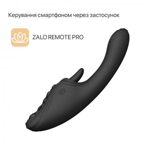 Вібратор-кролик Zalo Ares Obsidian Black