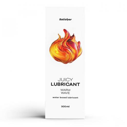 Лубрикант на водній основі Satisfyer Juicy Lubricant Warm Wave water based 300 мл