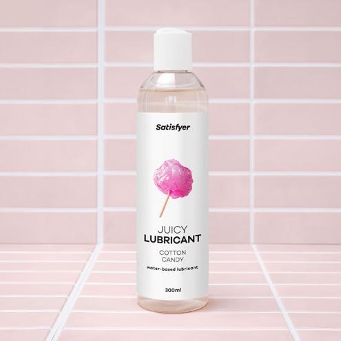 Лубрикант на водній основі Satisfyer Juicy Lubricant Cotton Candy water based 300 мл