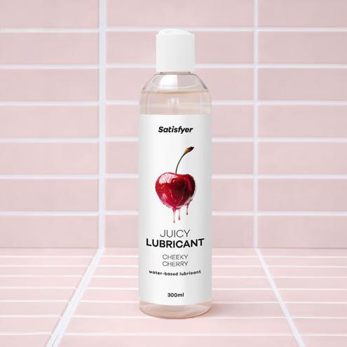 Лубрикант на водній основі Satisfyer Juicy Lubricant Cheeky Cherry water based 300 мл