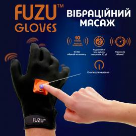 Віброперчатка (ліва) FUZU Gloves Vibrating Massage Left Hand, 11 режимів - 7