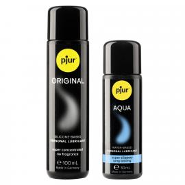 Юбилейный набор лубрикантов pjur 30th Anniversary Gift Set: Original 100 мл и Aqua 30 мл - 3