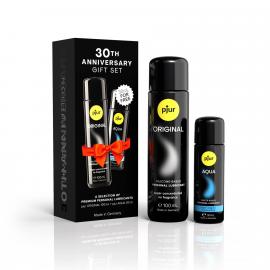 Юбилейный набор лубрикантов pjur 30th Anniversary Gift Set: Original 100 мл и Aqua 30 мл - 1