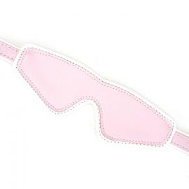 Шкіряна маска на очі Liebe Seele White Pink Fairy Goat Leather Blindfold - 3