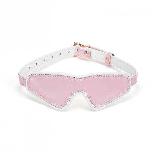 Шкіряна маска на очі Liebe Seele White Pink Fairy Goat Leather Blindfold