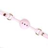 Кляп Liebe Seele White Pink Fairy Goat Leather Ball Gag