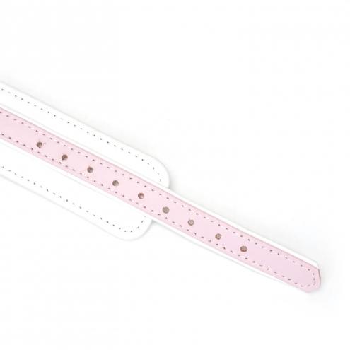 Нашийник з повідцем Liebe Seele White Pink Fairy Goat Leather Collar