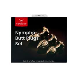 Набір анальних пробок LOCKINK YEAHWOW Nympho Butt Plug Set - 8