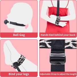 БДСМ-набор LOCKINK YEAHWOW Armbinder Restraint Set Black - 4