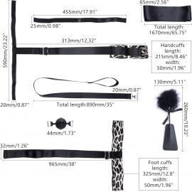 БДСМ-набор LOCKINK YEAHWOW Armbinder Restraint Set Black - 3