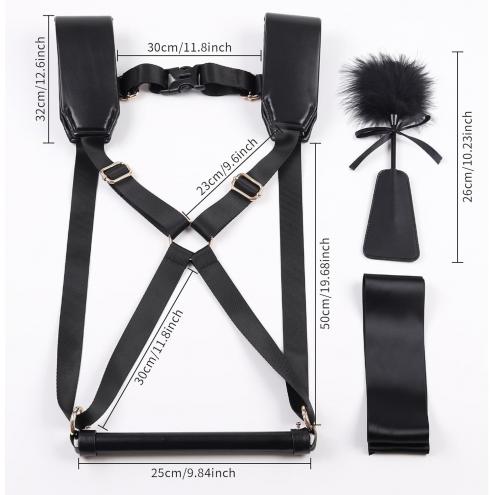 БДСМ-набор LOCKINK YEAHWOW Black Doggy Style Saddle set