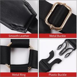 БДСМ-набор LOCKINK YEAHWOW Black Doggy Style Saddle set - 6
