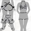 БДСМ-набір LOCKINK YEAHWOW Forced Nadu pose correction set