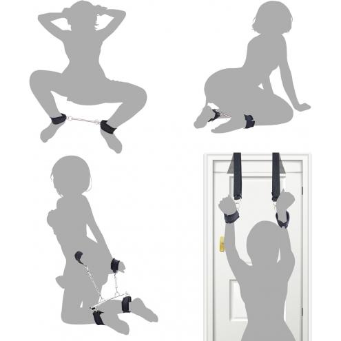 БДСМ-набор LOCKINK YEAHWOW Door Swing Leg Spreader Bondage set