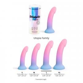 Дилдо с цветным градиентом Love To Love DILDOLLS - UTOPIA L ультрамягкий - 3
