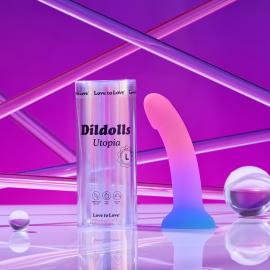 Дилдо с цветным градиентом Love To Love DILDOLLS - UTOPIA L ультрамягкий - 2