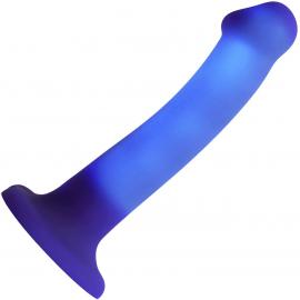 Дилдо, що світиться Strap-On-Me Glow-LED Dildo Purple - M - 1