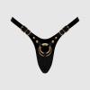Трусики для страпона Strap-On-Me Leatherette Harness Fabulous - One Size - Black Glossy