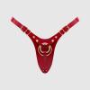 Трусики для страпона Strap-On-Me Leatherette Harness Fabulous - One Size - Red Glossy