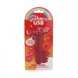 Вібратор-єдиноріжка Unihorn USB Bullet – Blaze Diablo, віброкуля, USB-зарядка, 10 режимів - 6