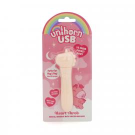 Вібратор-єдиноріжка Unihorn USB Bullet – Heart Throb, віброкуля, USB-зарядка, 10 режимів - 4