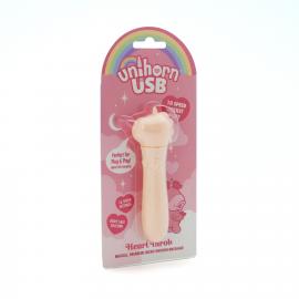Вібратор-єдиноріжка Unihorn USB Bullet – Heart Throb, віброкуля, USB-зарядка, 10 режимів - 3
