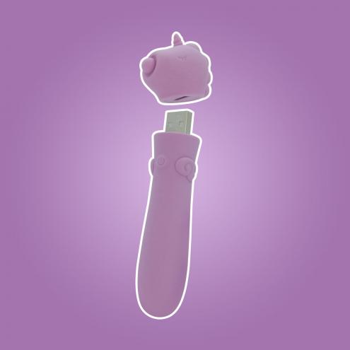 Вібратор-єдиноріжка Unihorn USB Bullet – Karma Lilac, віброкуля, USB-зарядка, 10 режимів