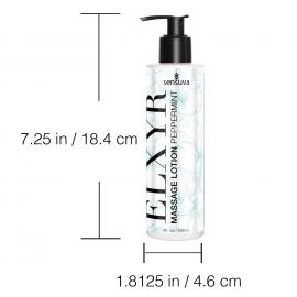 Лосьйон для масажу ніг та ступень Sensuva ELXYR Massage Lotion Peppermint (236 мл) - 3