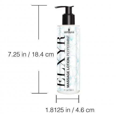 Лосьйон для масажу ніг та ступень Sensuva ELXYR Massage Lotion Peppermint (236 мл)