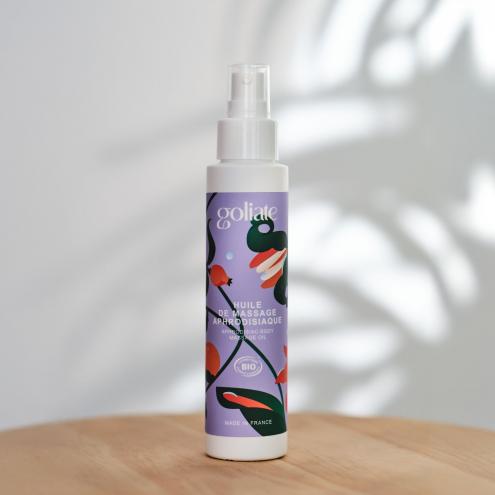 Масажна олія Goliate Huile De Massage Aphrodisiaque 100 мл, органічна, зігріваючий ефект