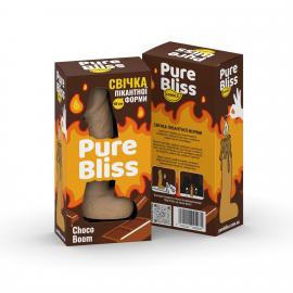 Ароматна свічка пікантної форми Pure Bliss Brown Choco Boom (Шоколад) 15 см - 7