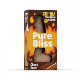 Ароматна свічка пікантної форми Pure Bliss Brown Choco Boom (Шоколад) 15 см - 2