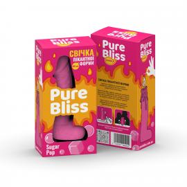 Ароматна свічка пікантної форми Pure Bliss Pink Sugar Pop (Жуйка) 15 см - 2