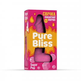 Ароматна свічка пікантної форми Pure Bliss Pink Sugar Pop (Жуйка) 15 см - 3