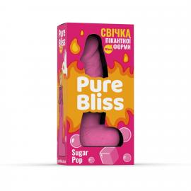 Ароматна свічка пікантної форми Pure Bliss Pink Sugar Pop (Жуйка) 18 см - 3