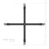 Хрестовина Bedroom Fantasies Hog Tie Cross Bar With Cuffs