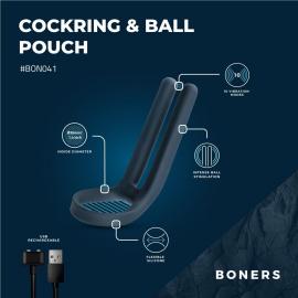 Ерекційне кільце Boners Cockring Ball Stimulator - 6