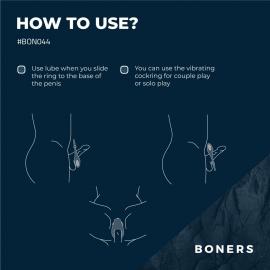 Ерекційне кільце Boners Adjustable Cockring - 11